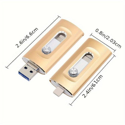 ⚡3 in 1 Flash Drive⚡ Portable High Speed USB 3.0 Memory Storage