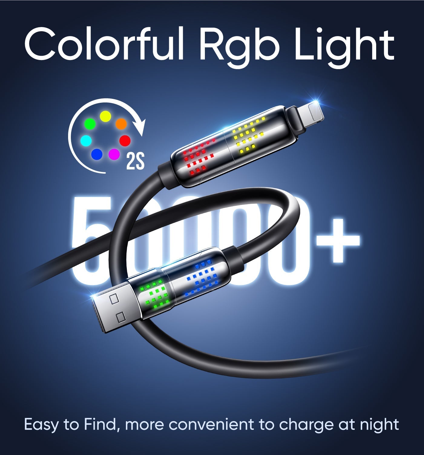 ⚡4-in-1 USB Charging Cable mFish fast charging