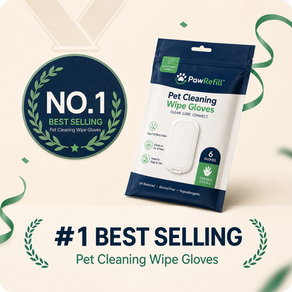 Deodorizing Glove Wipes for Dogs & Cats - Waterless Bath Alternative