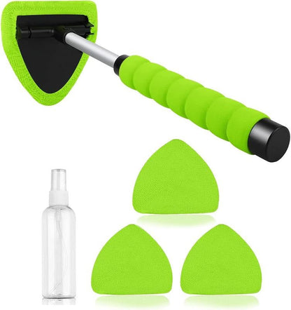 Car Windshield Cleaning Tool Set – Uitschuifbaar & 180° Draaibaar