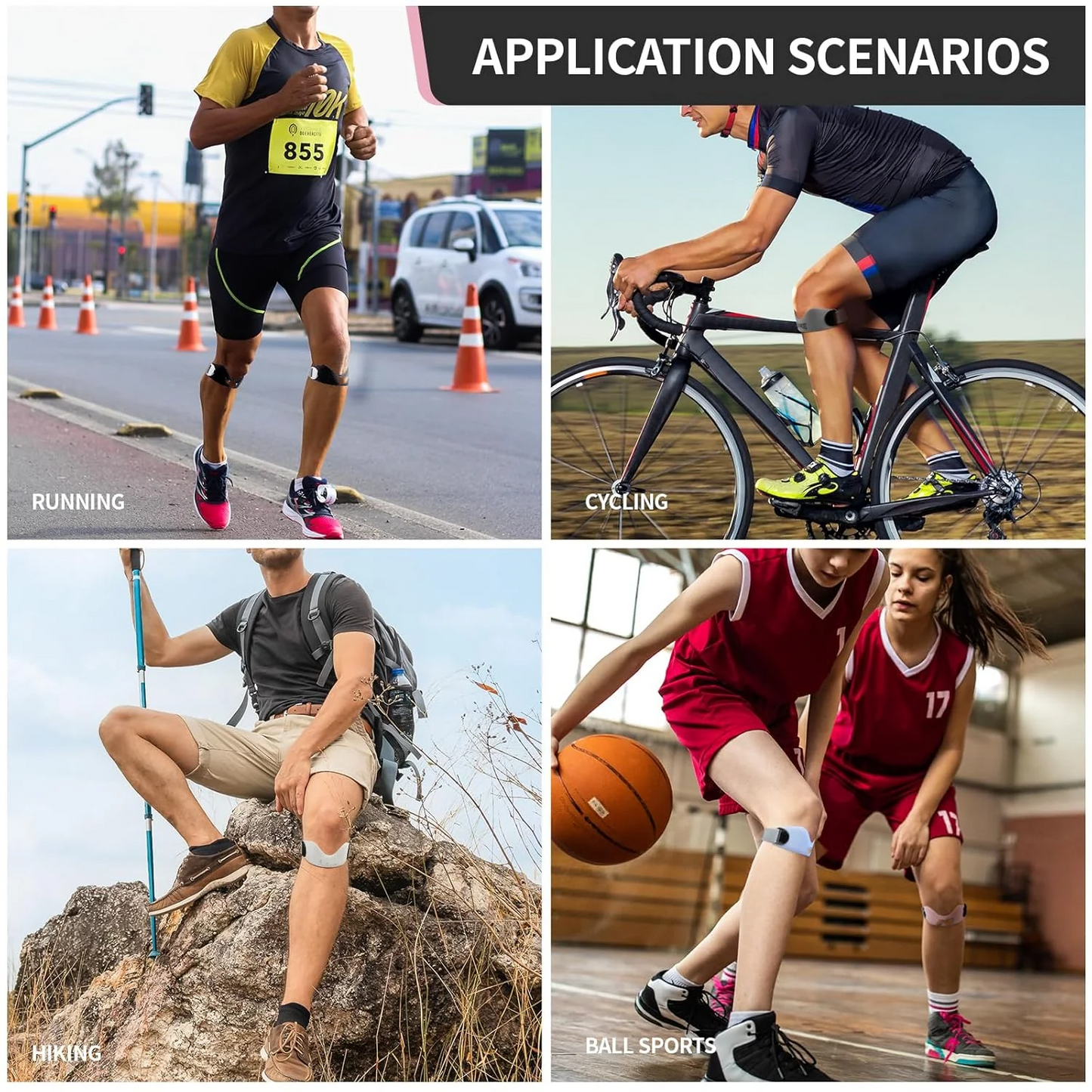 Silicone Patella Knee Strap for Pain Relief